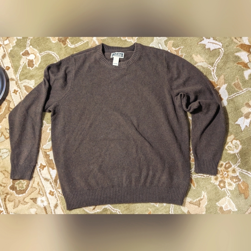 Men's Duluth Crew neck Wool Sweater Large